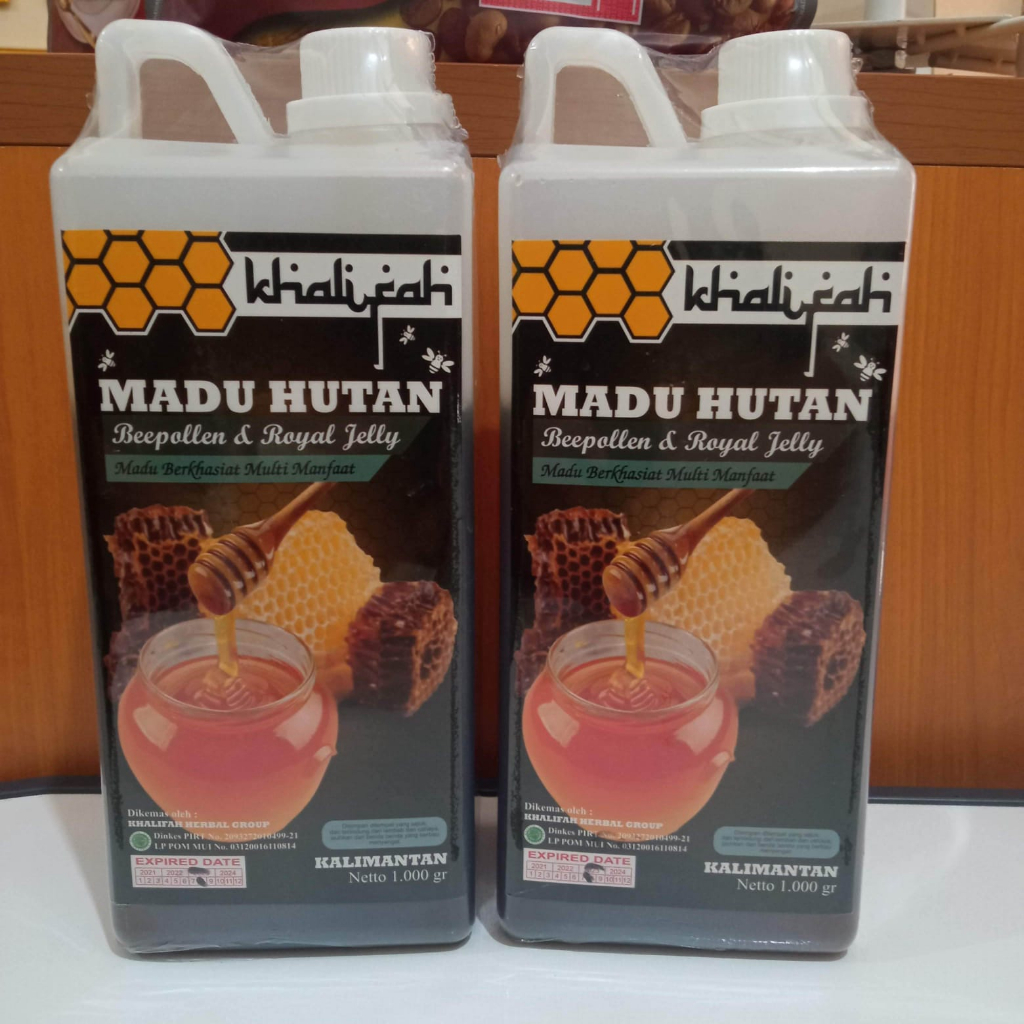 

Madu Hutan Kalimantan KHalifah 1 Kg Plus Royall jelly Beepollen