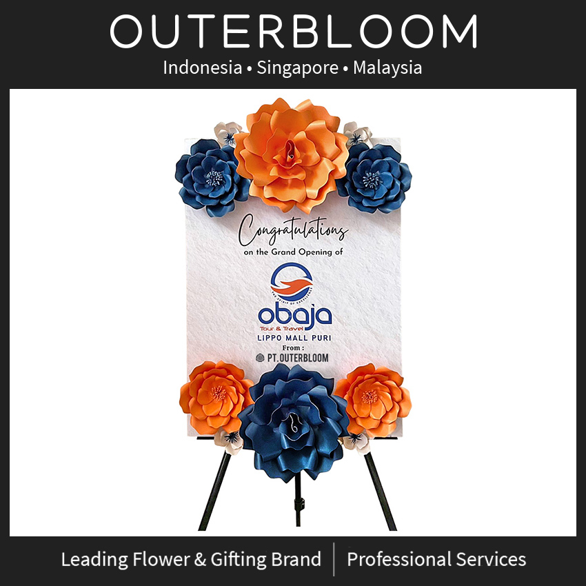Papan Bunga Kertas - Outerbloom Phoebe Paper Flower Board