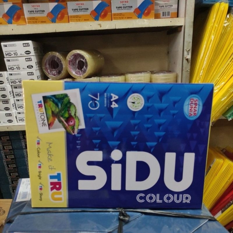 

Sinar Dunia kertas warna pembatas A4 70gram warna kuning 1 rim 500 lembar SIDU