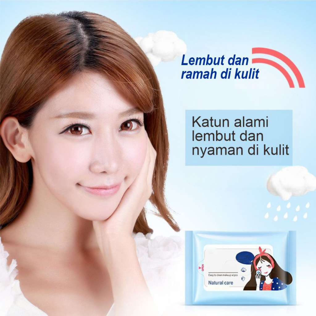 Clean Makeup Remover Tisu Basah Pembersih Makeup Lembut Melembabkan