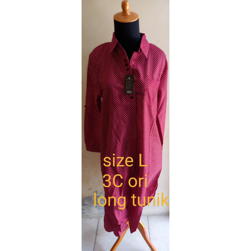 Promo Baju Wanita Long Tunic Merk 3C Brand Matahari