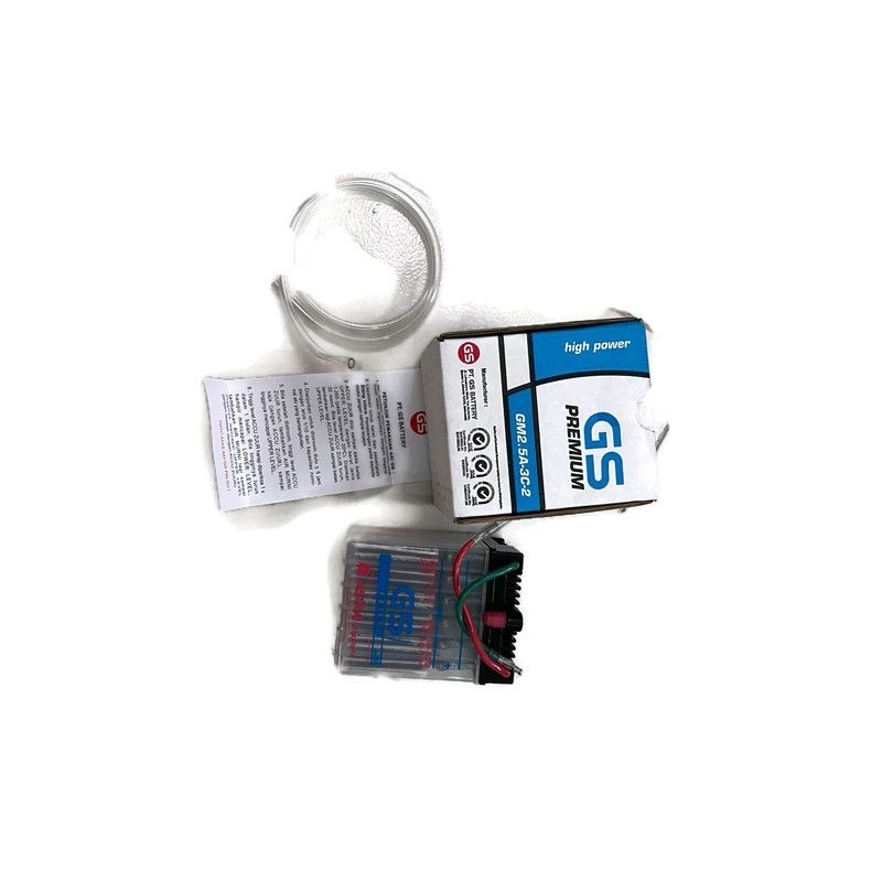 Aki Motor GS Astra Premium Kit GM2.5-3C Untuk GL Pro/Max 2.5 Ah
