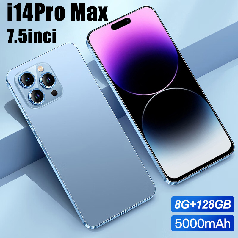 【Bisa COD】Asli Phone I14 Pro Max 12+512GB 7.5 Inch Handphone Android AMOLED  Ponsel Baru Resmi Gaming Phone HP Murahru Original Handphone Murah Promo Cuci Gudang hp Murah i13 Pro i15 Pro