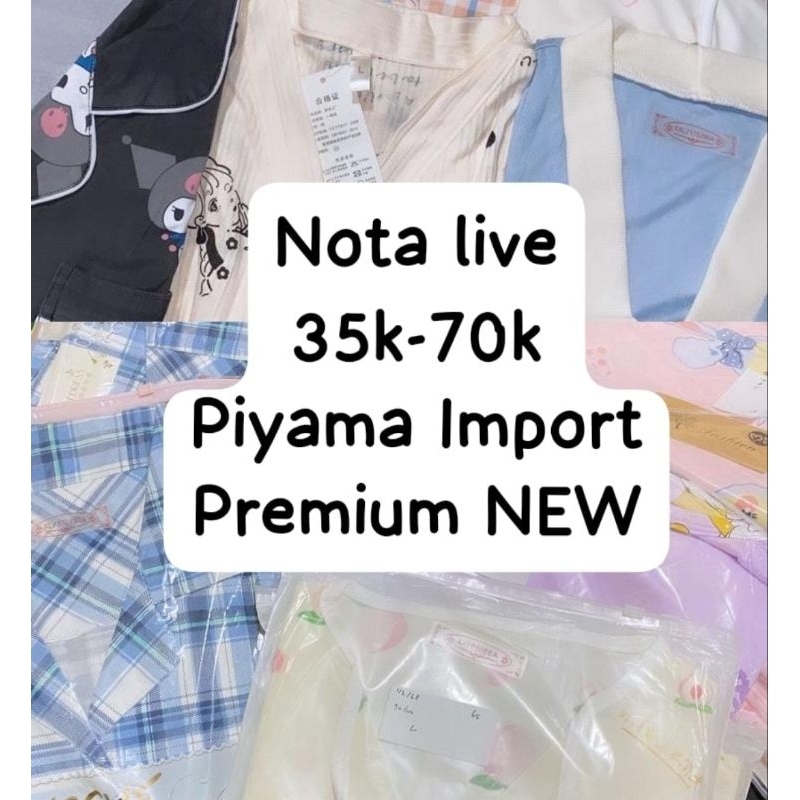Nota Live Streaming Khusus Piyama Import NEW