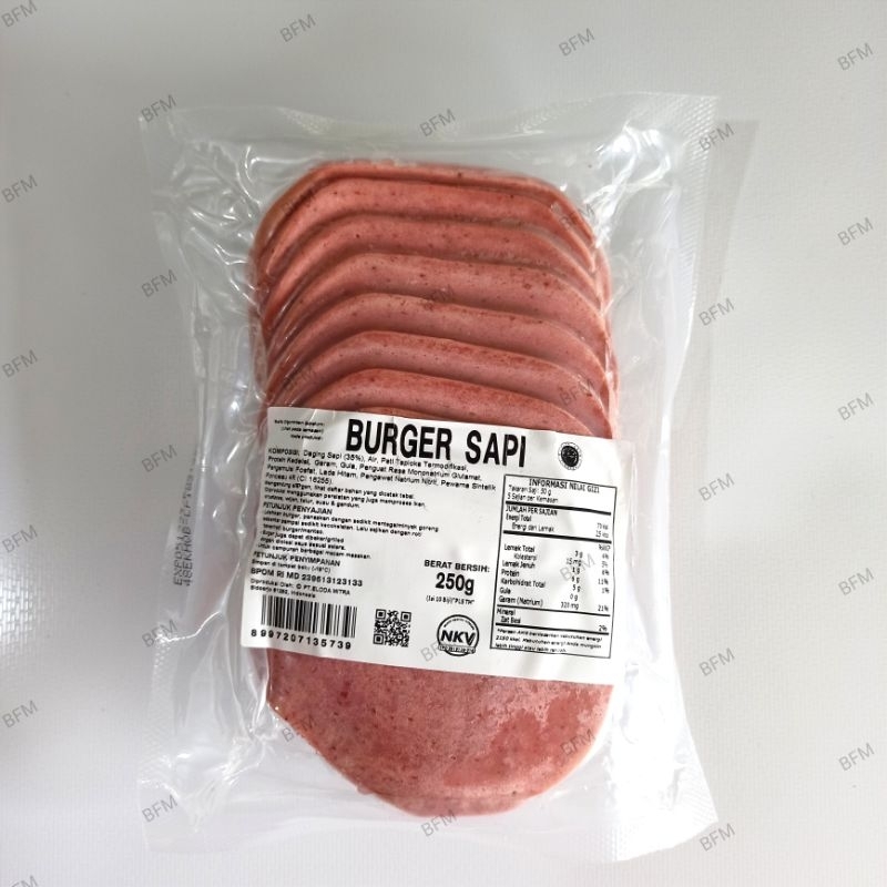 

Bernardi Burger Sapi Polos (10 Pcs) 250 Gr