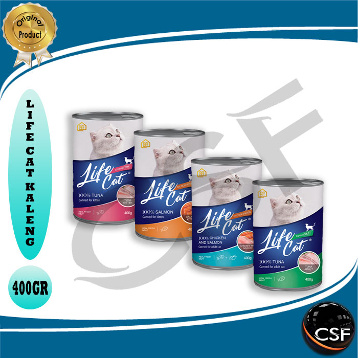 PROMO Makanan Kucing LIFE CAT kaleng 400g All Varian