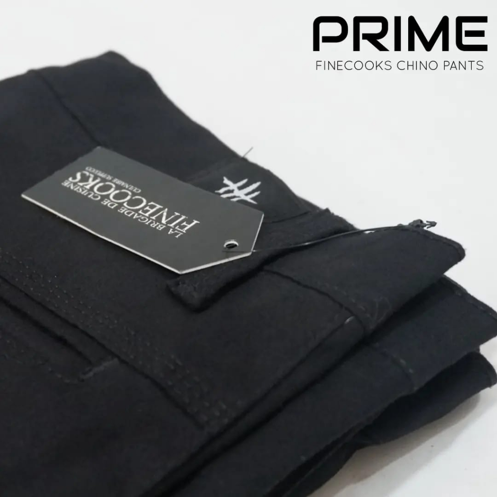 FINECOOKS CHINOS PANTS PRIME SLIMFIT BLACK