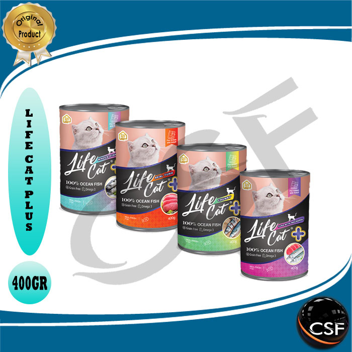 LIFE CAT PLUS 400gr Makanan basah kucing Makanan kucing kaleng termurah