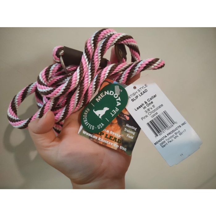 mendota leash 6ft Slip Lead Tali Tuntun Anjing 3/8 Inch 6ft