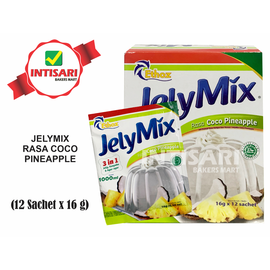 

JELYMIX RASA COCO PINEAPPLE 12 SACHET x 16 G