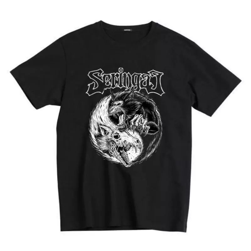 KAOS HITAM BAND / SERINGAI SERIGALA-SERIGALA / ALL SIZE