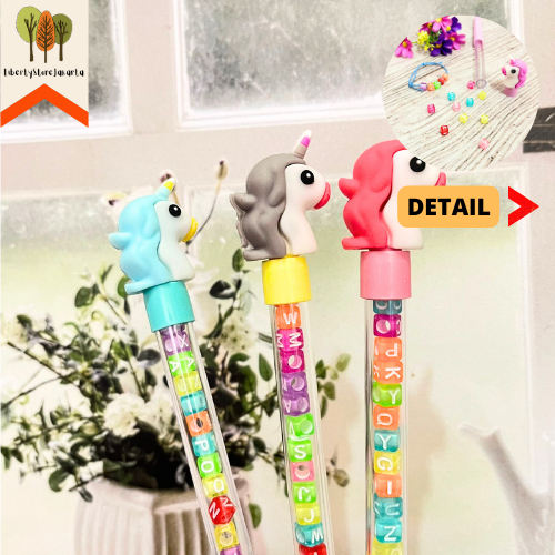 

Pulpen Gel DIY Gelang Nama Kepala Unicorn Termasuk Tali Tinta Hitam 0,38mm Ready Refill Pen Stationery For School Alat Tulis Kantor Sekolah Ready Grosir Kado Ulang Tahun READY COD