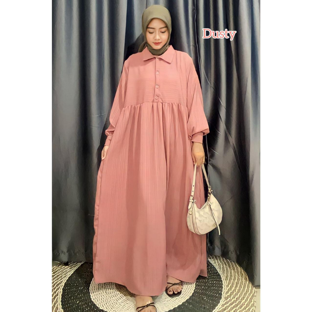 Inara Dress/Gamis Ladycrush Busui Friendly