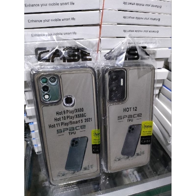 Softcase Infinix Hot 11S NFC Hot 10 Play Hot 11 Play Hot 9 Play Hot 12 Hot 12 Play Hot 30i Hot 30 Palay Hot 30 Note 30 Note 30 Pro Smart 7 Hot 9 Hot 20S Hot 11 2022  Silikon Casing Case Clear Hitam Bening Hitam Transparan Pelindung Camera