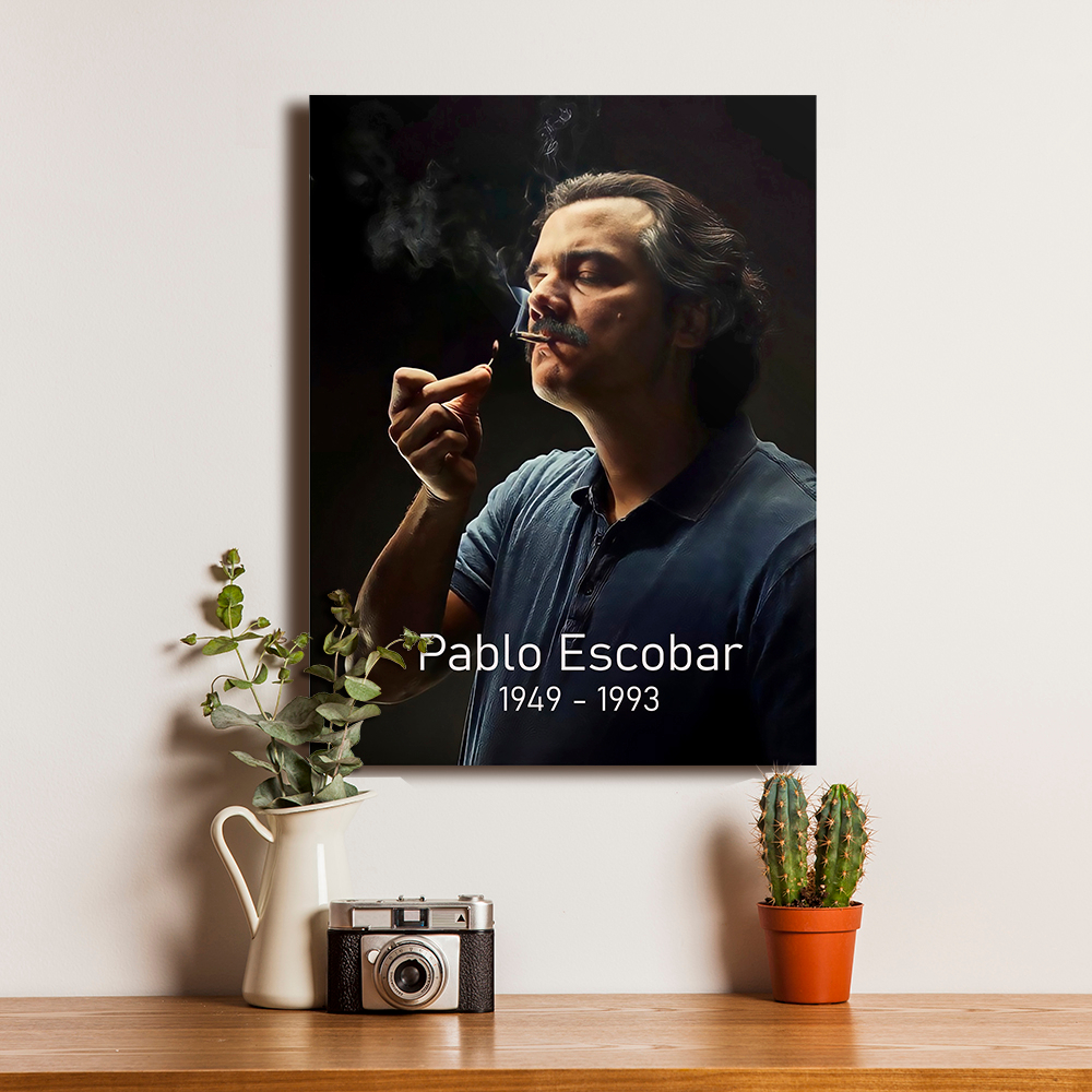 Poster Pablo Escobar Colombia 2- Dekorasi Hiasan Dinding Kayu