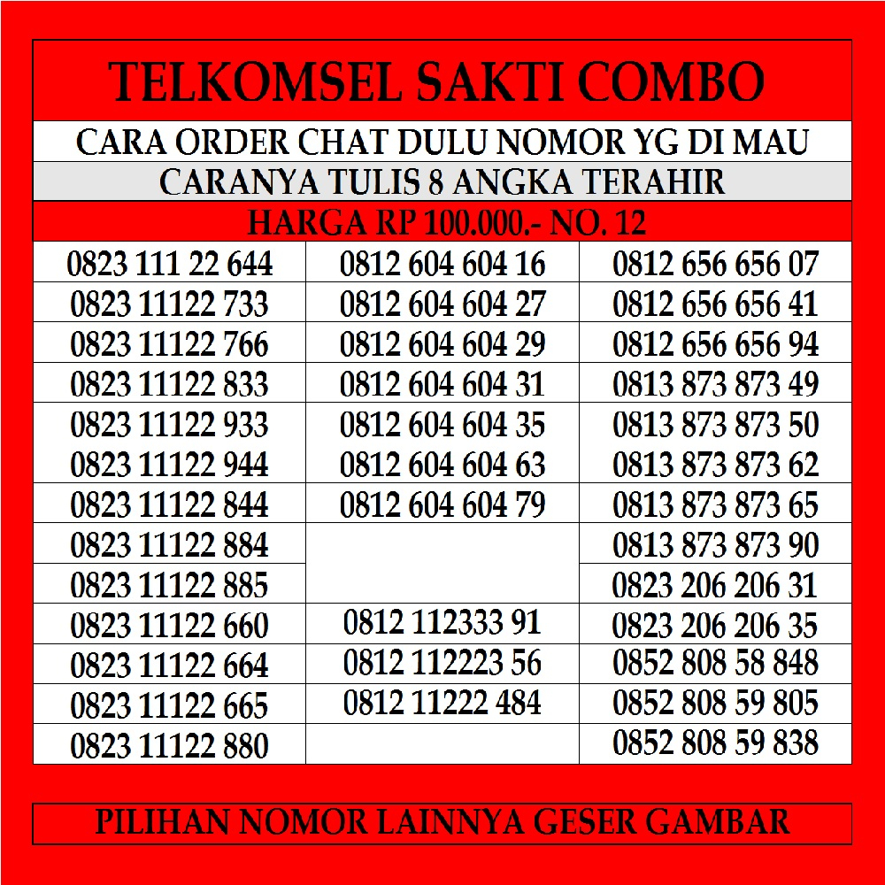 Nomor Cantik Telkomsel Simpati 4G LTE Kartu Perdana Prabayar Murah