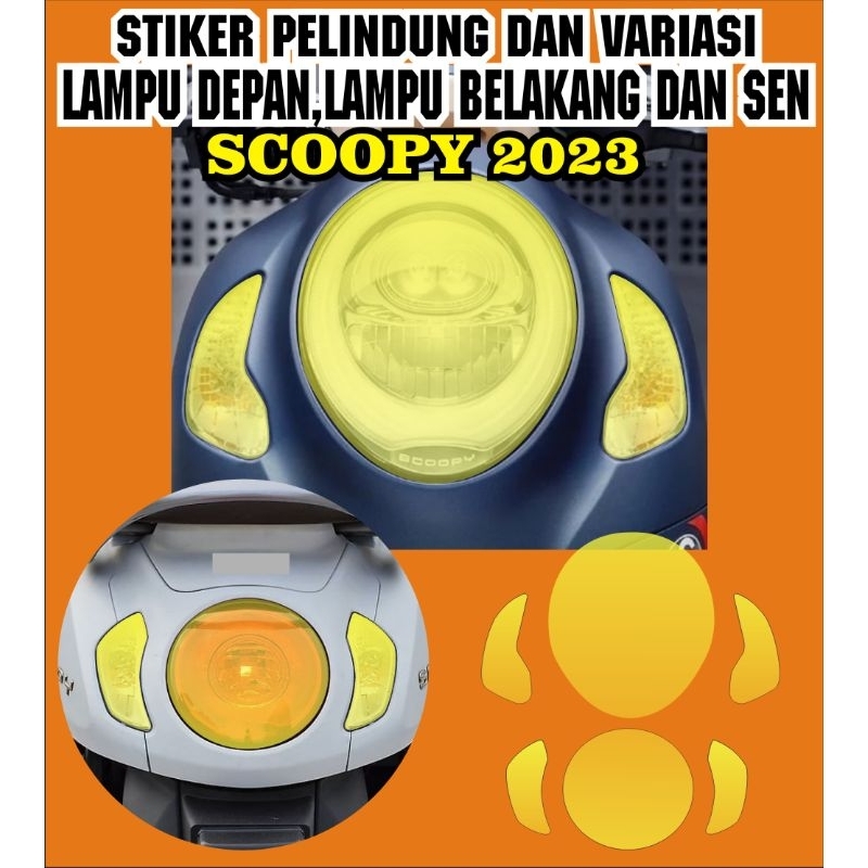 stiker cutting variasi skotlet transfaran pelindung mika spidometer,sen,headlamp,stoplamp scoopy 2023