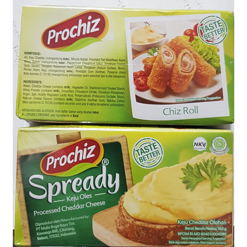

Keju Prochiz Spready / Keju Oles Kemasan 160gram