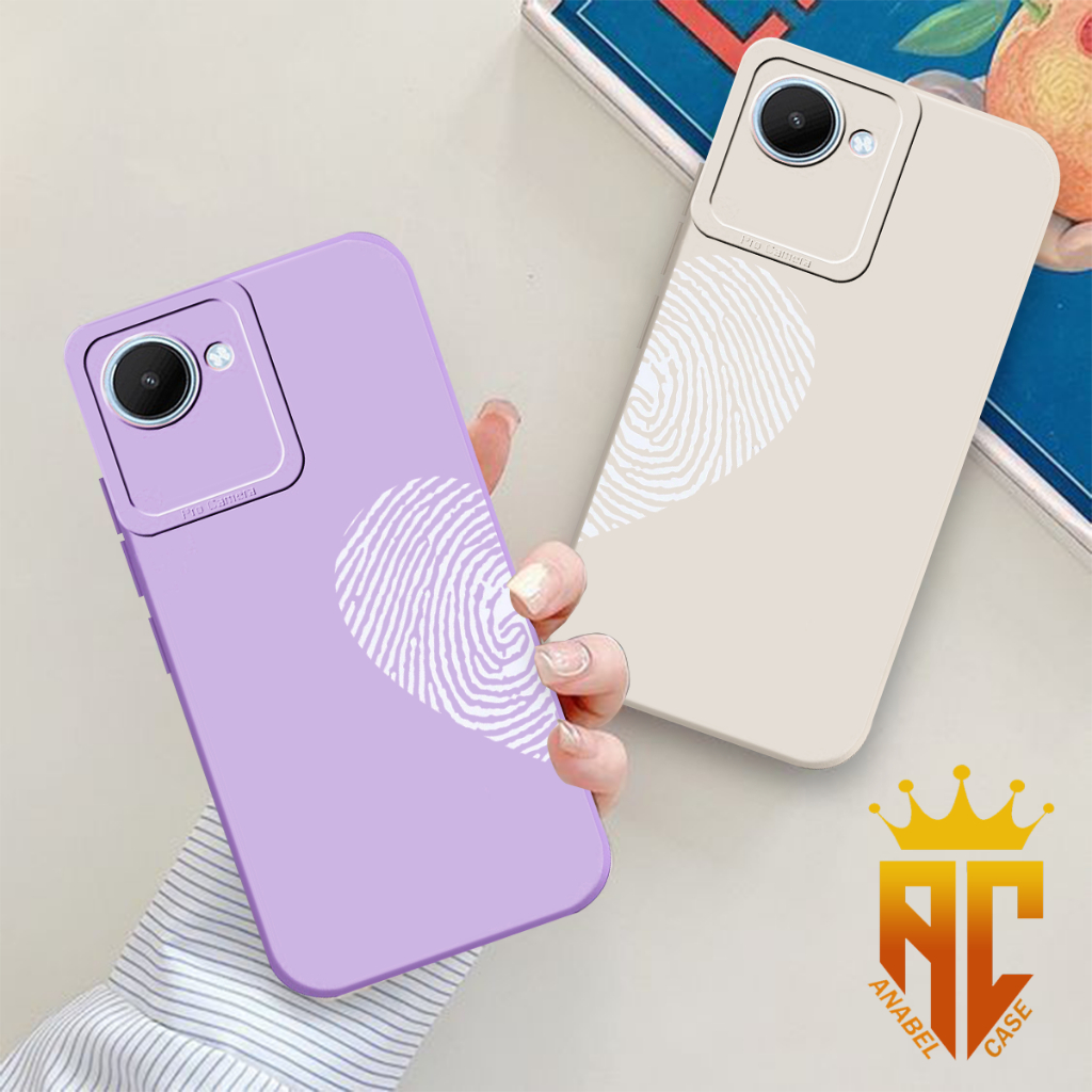 [RLM2]Casing Prokamera Softcase Silikon Realme C30/C30s/Narzo 50i Prime Motif Couple Fingerprint - S