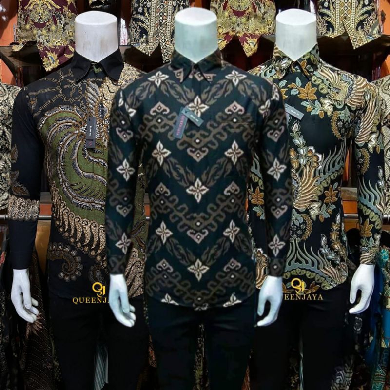 kkemejan Pria Lengan Panjang Slimfit Modern Batik Slimfit Pria batik pria lengan panjang batik simfit