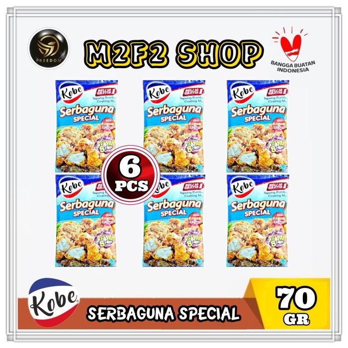 

Kobe Tepung Bumbu Serbaguna Special Sachet - 70 gr (Kemasan 6 Sachet)