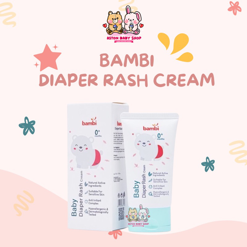 Bambi Diaper Rash Cream 50 ml Krim Ruam Popok Bayi