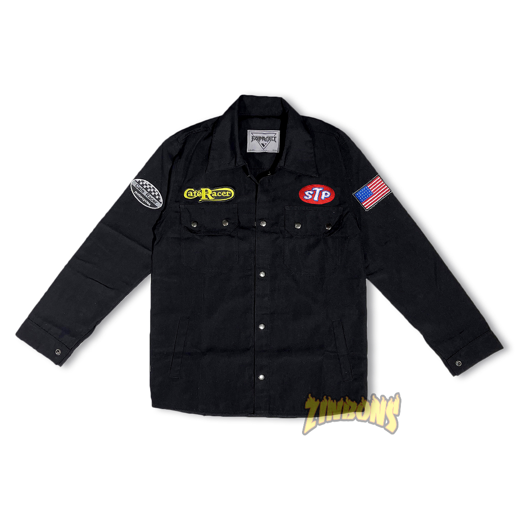 SEMI PARKA PATCH STP &amp; CAFE RACER JAKET SEMI PARKA PRIA &amp; WANITA