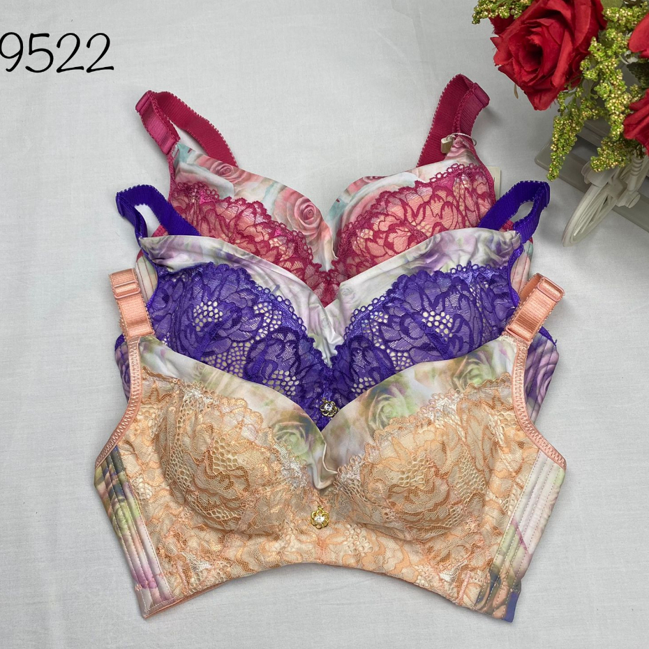 BRA / BH WANITA 9522 KAWAT SIZE 32-34 KAIT 4 TERDAPAT 3 WARNA PAKAIAN DALAM WANITA IMPORT