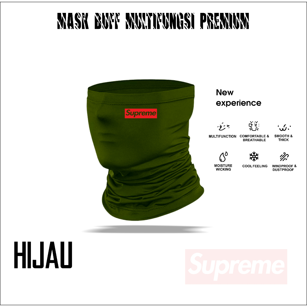 Buff Bandana Masker Pengendara Motor Multifungsi Supreme