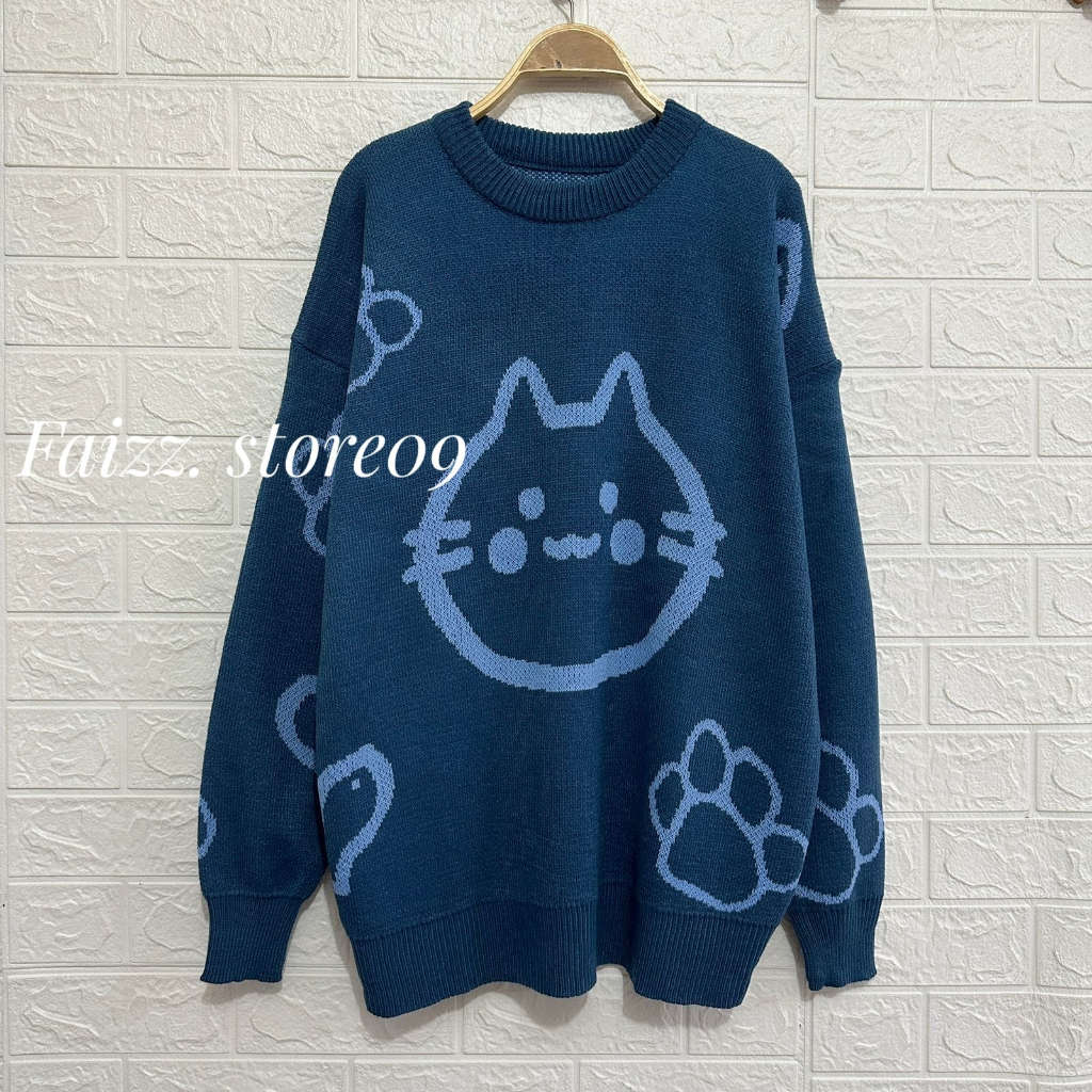 Sumi Sweater Rajut Motif Fullover Korea Atasan Lengan Panjang Wanita