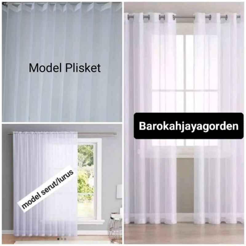 Vitrase Gorden Vitrase Polos Vitrase jendela Gorden Vitrase Daleman Gorden Vitrase putih Vitrase sem