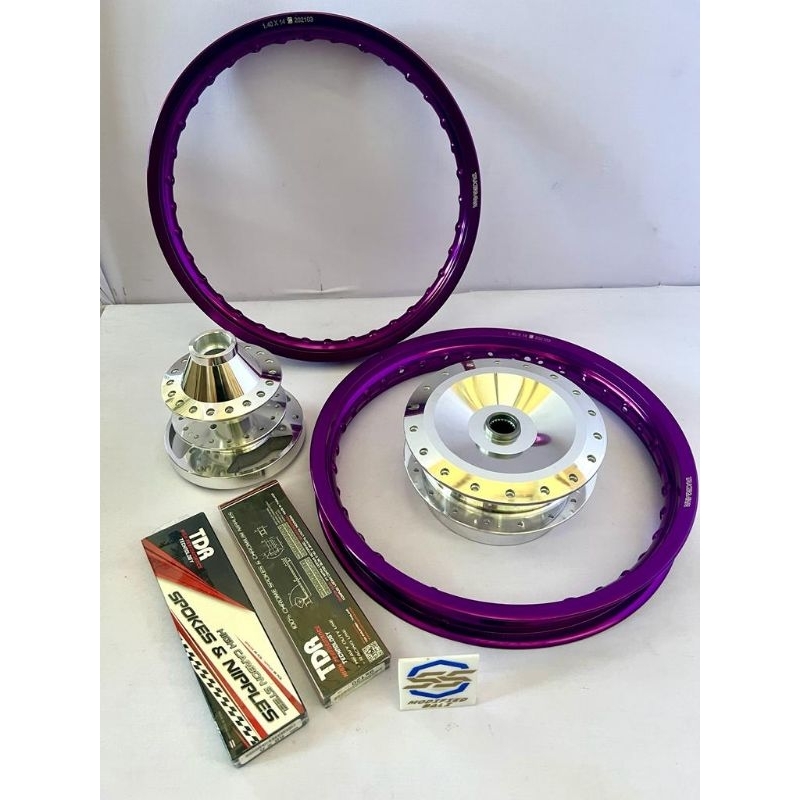 VELG PELENG JARI JARI NMAX OLD RING 14 GOLD BIRU HITAM UNGU