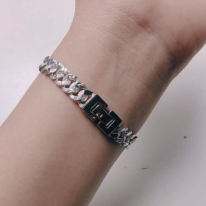 gelang sisik naga mas putih mas asli 8k model cantik manis mengkilap