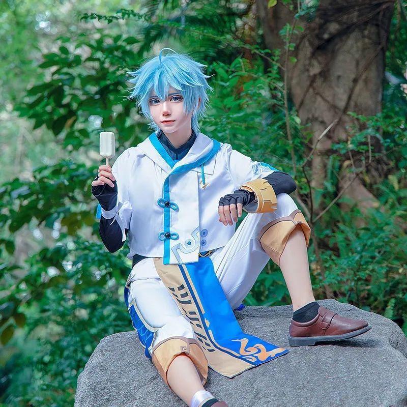 Kostum cosplay Chongyun [UNBRAND]