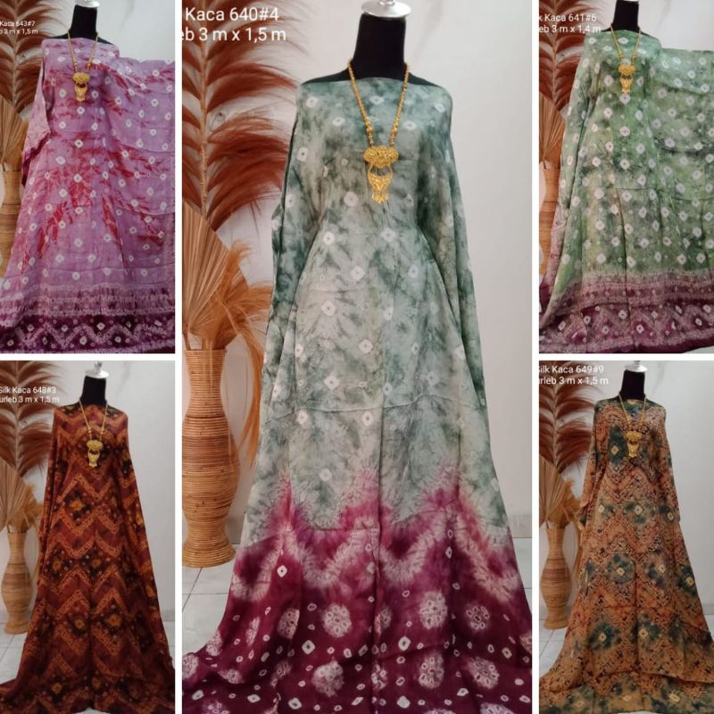 KAIN JUMPUTAN PALEMBANG 3 METERAN BAHAN DASAR BATIK JEMPUTAN COUPLE SILK KACA PINK HANDAMDE