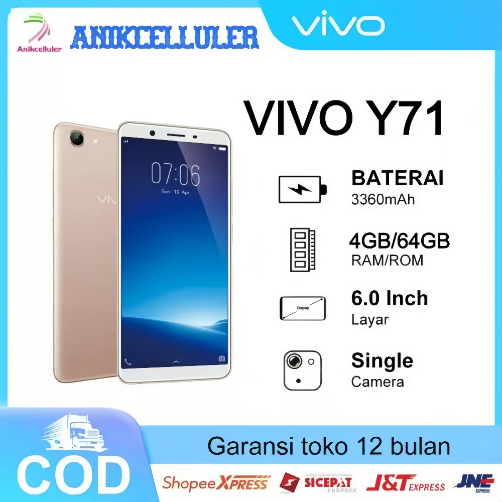 HP VIVO Y71 Ram 4GB ROM 64GB Android smartphone