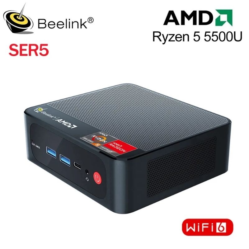 Mini PC Beelink SER5 5500U AMD Ryzen 5 16/500Gb Dual HDMI Windows 11 Pro