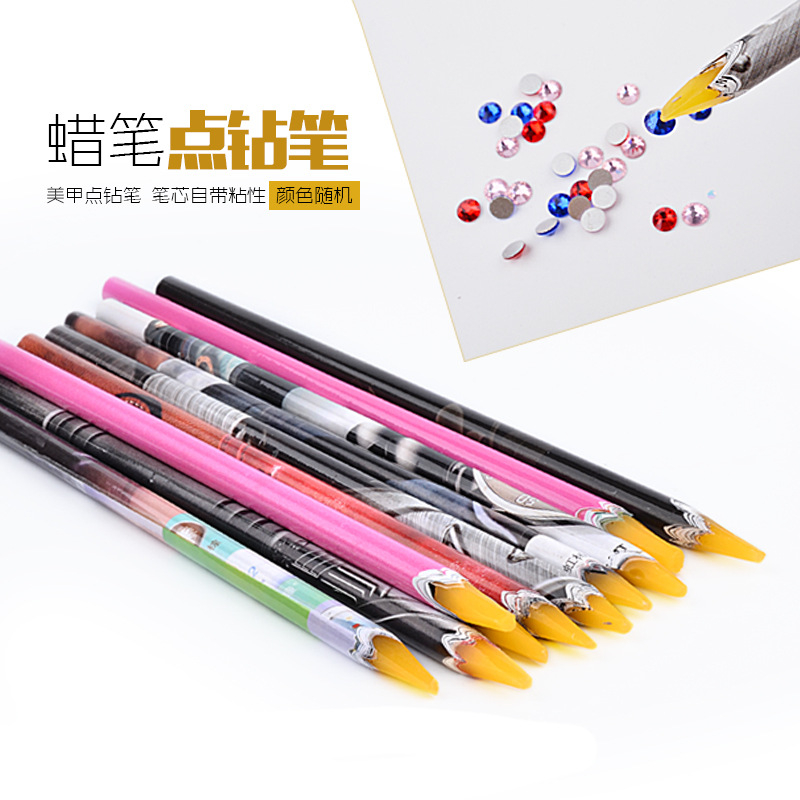 Rhinestone Picker Stick | Pensil Wax untuk ambil Rhinestone Manik-Manik Aksesoris Nail Art | Acc Picker Stick