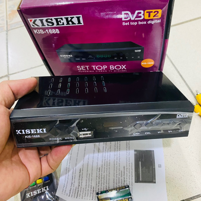 SET TOP BOX DIGITAL DVB T2+KABEL HDMI STB KISEKI KIS-1688 murah