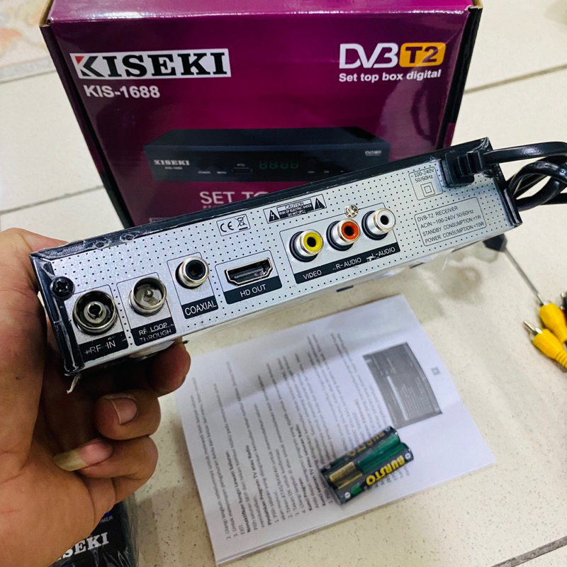 SET TOP BOX DIGITAL DVB T2+KABEL HDMI STB KISEKI KIS-1688 murah