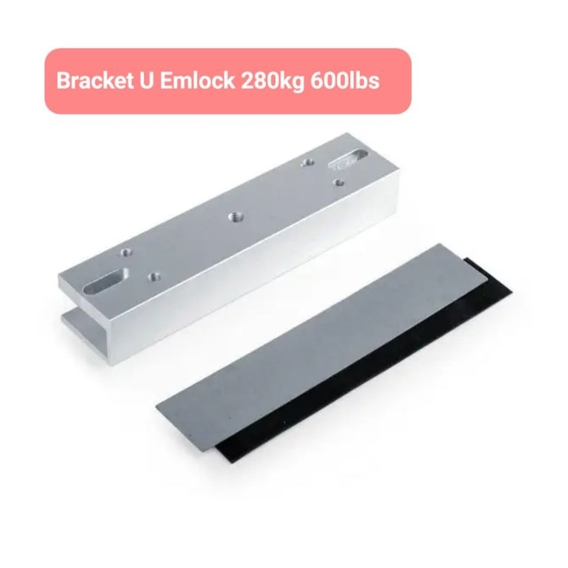 Breket U emlock 600lbs 280 kg. U breket U Bracket Emlock 280kg 600lbs untuk pintu kaca