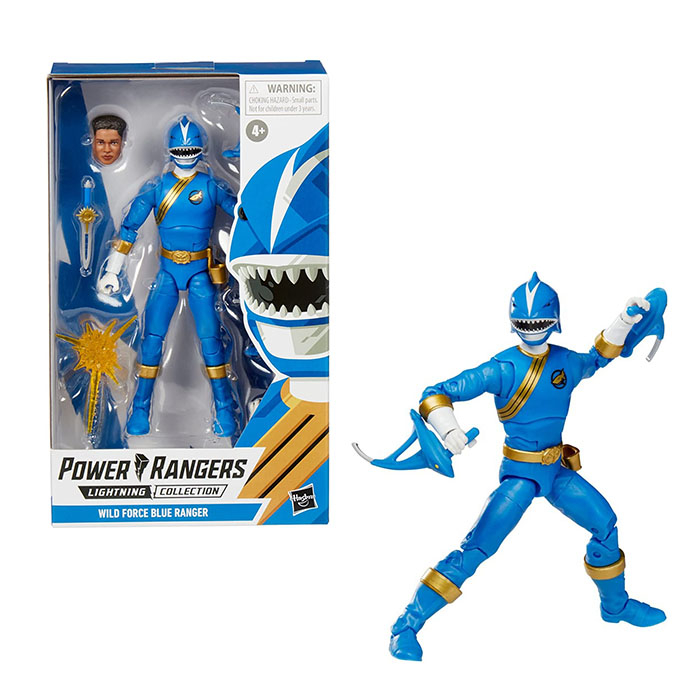 POWER RANGERS Figure Lightning Collection Wild Force Blue Shark Ranger