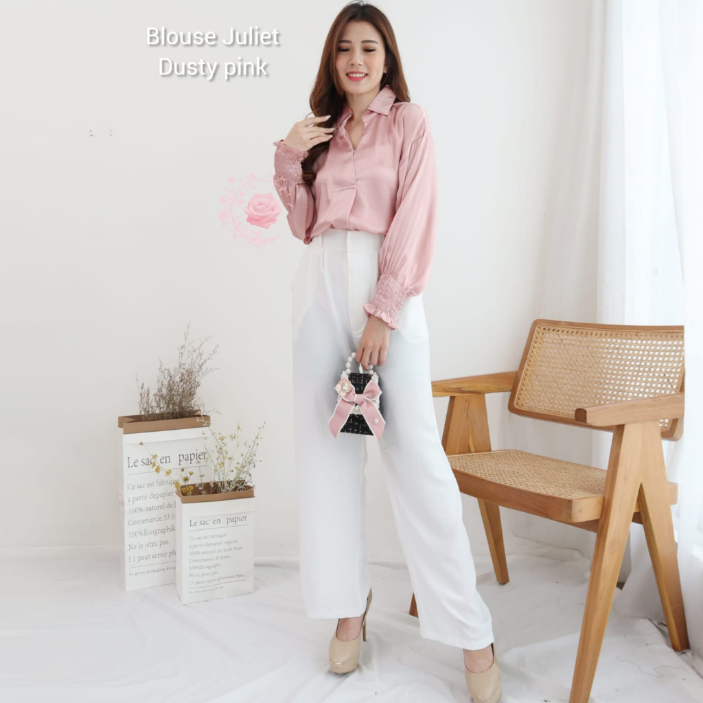 BLOUSE JULIET ATASAN FASHION WANITA / BAJU PESTA /PAKAIAN TERLARIS TERBARU KEKINIAN