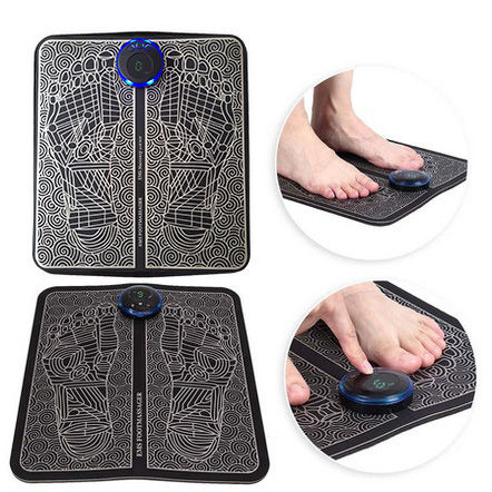 (VCM) Alat Pijat Leher Terapi Mini Pad Mat Electric EMS Massager Recharging / alat pijat kaki therapi kaki EMS