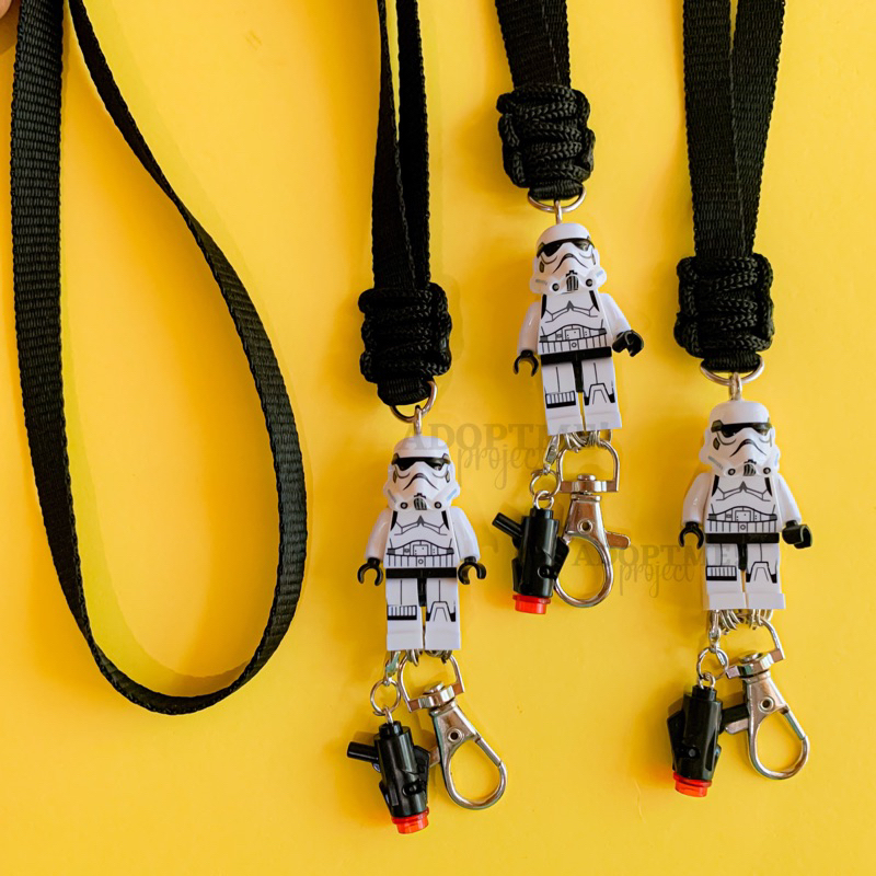 

LANYARD ID CARD L EG 0 HOLDER NAME TAG STORM TROOPER STARWARS KALUNG ID CARD