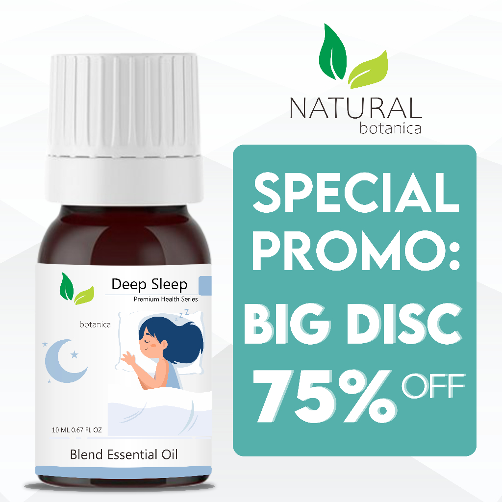Natural Botanica Deep Sleep Essential Oil Insomnia Pure Minyak Esensial Atsiri Aroma Terapi Diffuser Humidifier