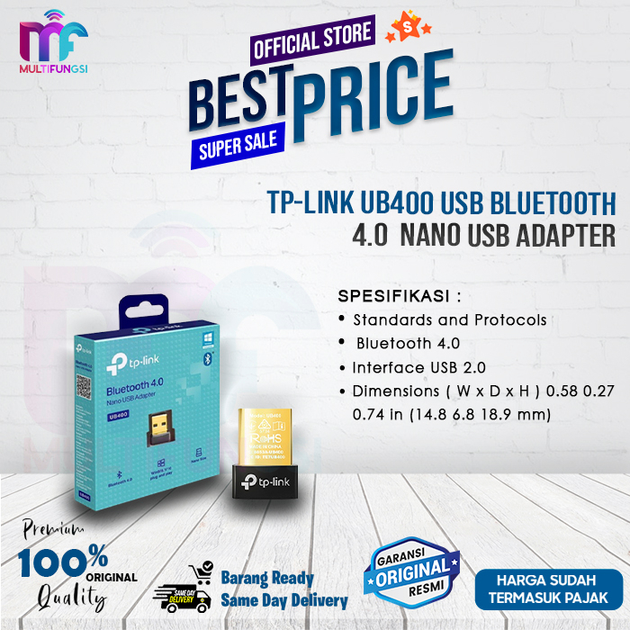 TP-LINK UB400 USB Bluetooth 4.0 Nano USB Adapter TPLINK