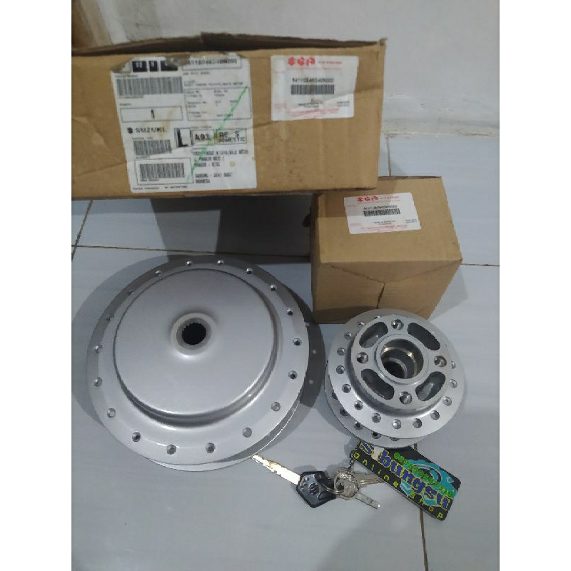 Tromol set depan belakang skywave, skydrive, Hayate, Spin as besar