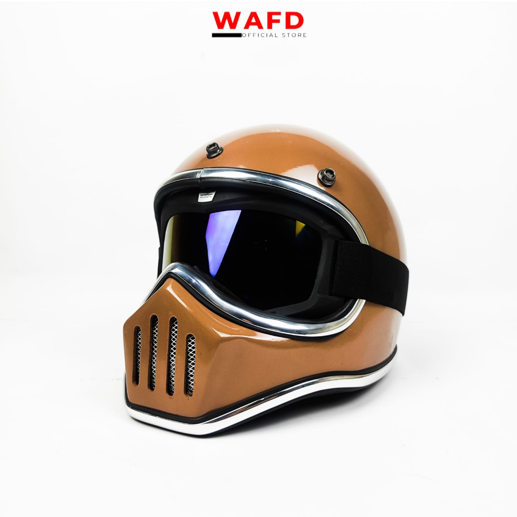 Helm Cakil vol 2 Hah helm Custom Warna Coklat