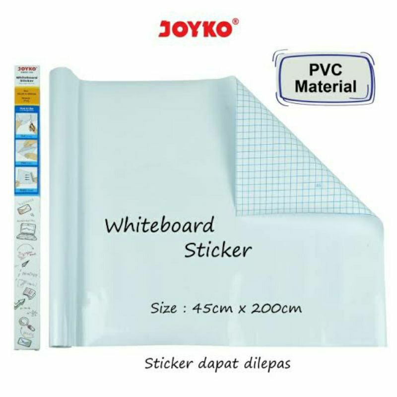 

STICKER PAPAN TULIA PUTIH JOYKO WBSK-150 / WHITEBOARD STICKER